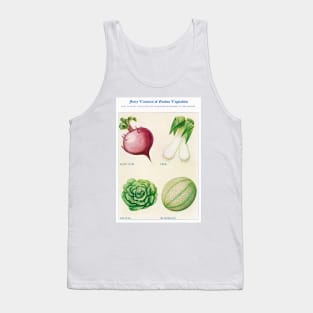 Garden Vegetable watercolor illustration (1915) Tank Top